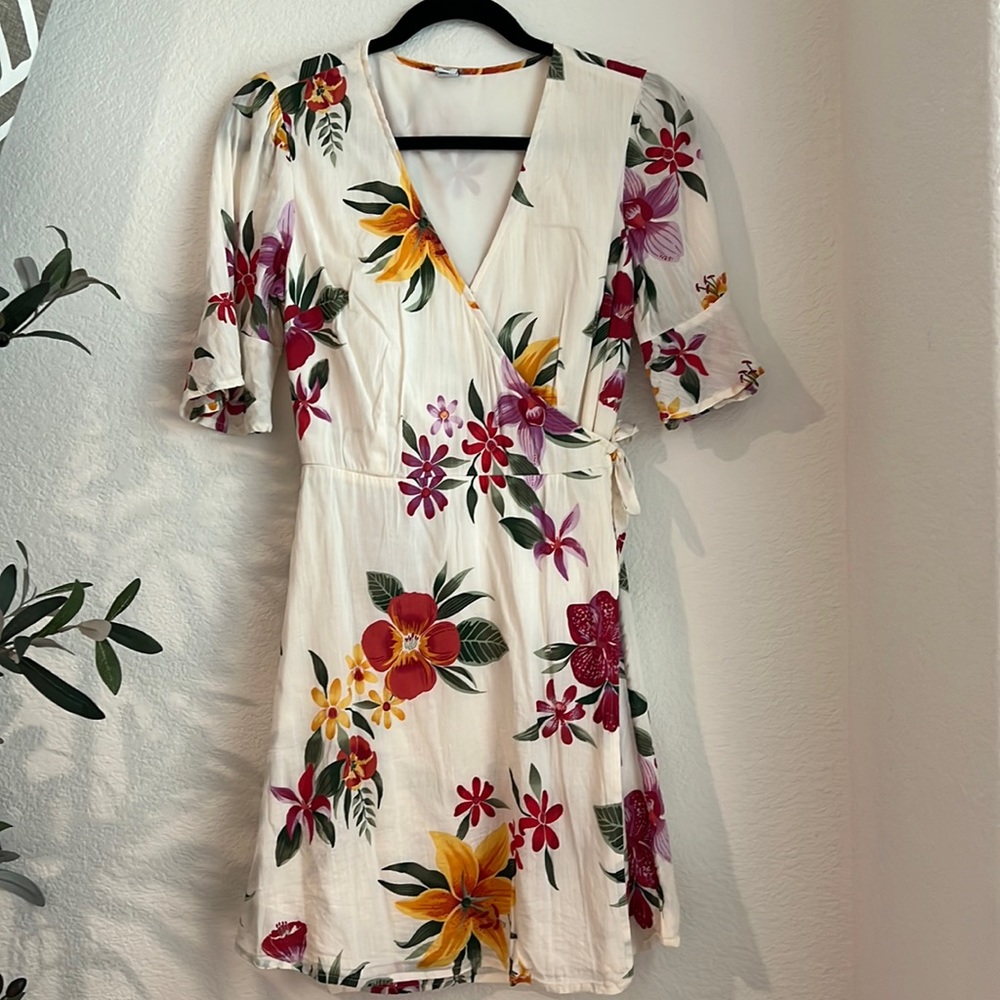 Floral Wrap Dress